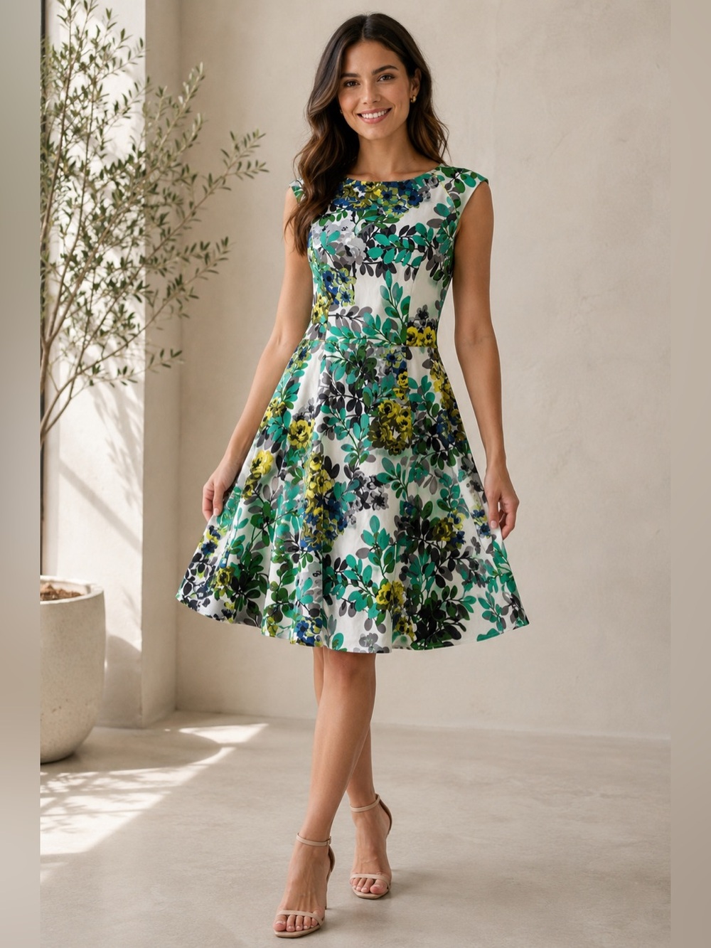 Vintage London Style floral dress twee 50’s 60’s retro